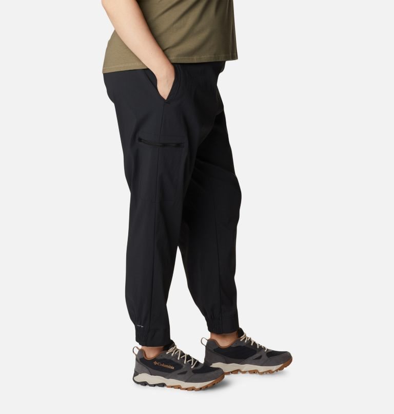 Pantaloni Jogger Columbia On The Go Dama Negrii | Plus Size DZS1M087Q